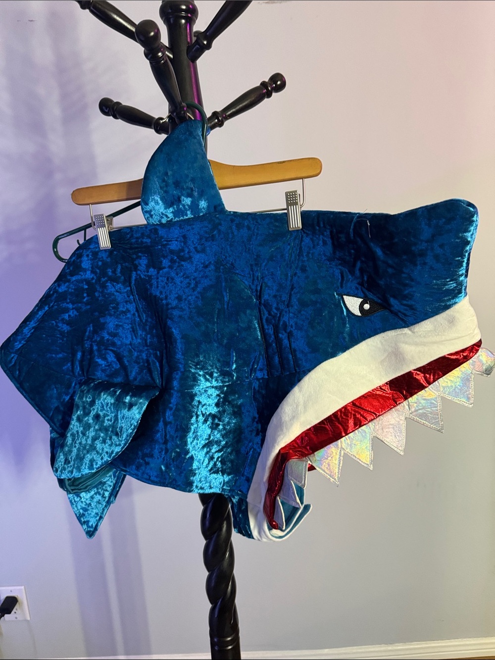 Large Dog Halloween Blue Shark Costume